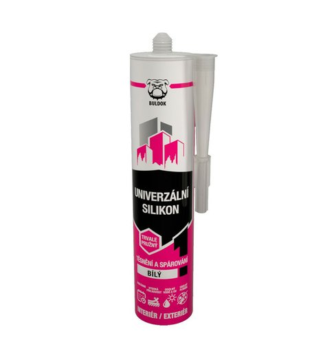 Silikon univerzální, transparentní, 280ml, BULDOK