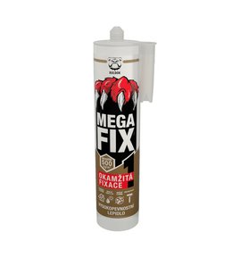 Lepidlo vysokopevnostní, MEGA-FIX, MS polymer, 290ml, BULDOK