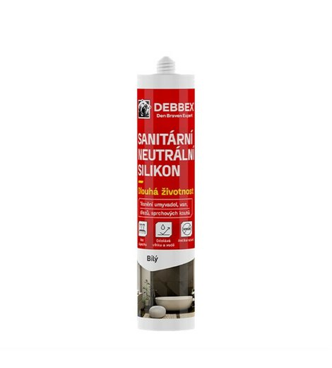 Silikon neutrální sanitární, bílý, RL, 280ml