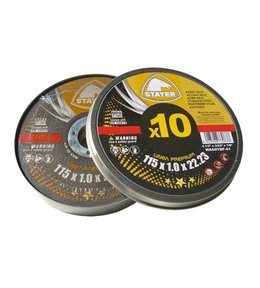Kotouč řezný na kov PREMIUM T41, Ø 125 x 1 x 22,23 mm, 10 ks, STAYER