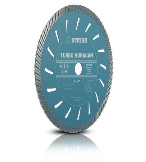 Kotouč diamantový TURBO HURACAN, Ø 230 x 22,2 x 12 mm, STAYER