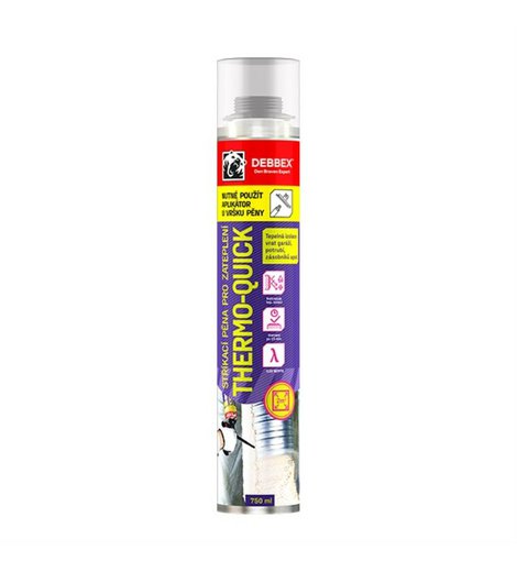Pěna stříkací pro zateplení, THERMO-QUICK DEBBEX, 750ml