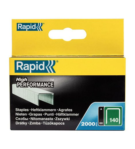 Spony High Performance, 140/10 mm, 648 ks, blistr, RAPID