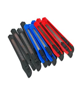 Nůž odlamovací s posuvným tlačítkem, SET dóza 12 ks, 9 mm, ENPRO