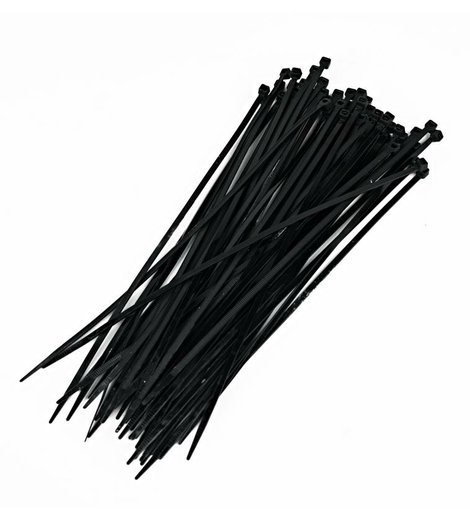 Pásky vázací, 500 x 7,6 mm, 50 ks, černá, ENPRO