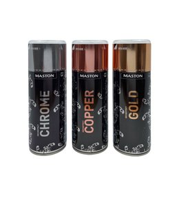 Barva dekorativní v spreji,  zlatá, MASTON DECOEFFECT GOLD, 400ml