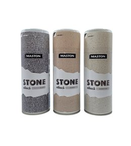 Barva v spreji, žulová černá, MASTON STONE EFFECT GRANITE BLACK, 400ml