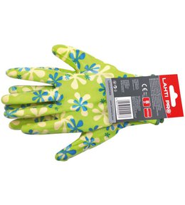 Rukavice NITRIL, zelené, vel. 7, LAHTI PRO, head card