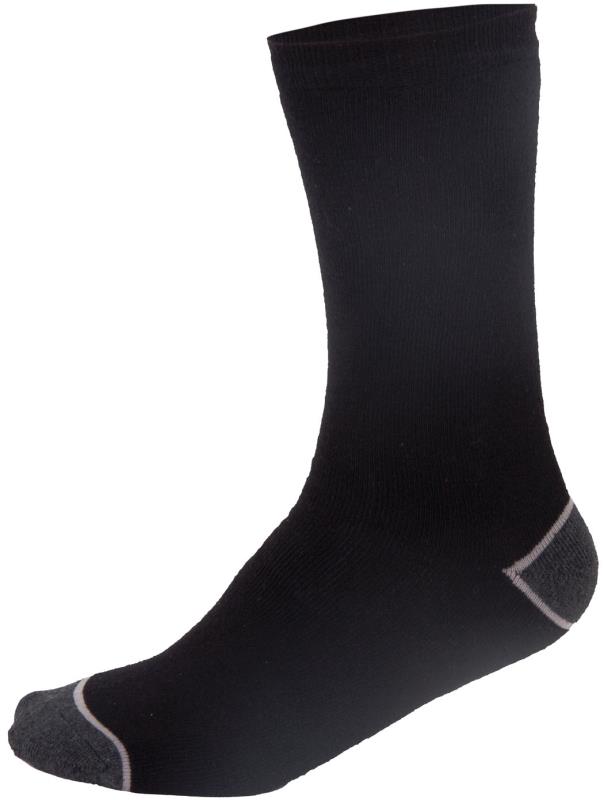 Ponožky střední, 3 páry, vel. 43-46, černo-šedé