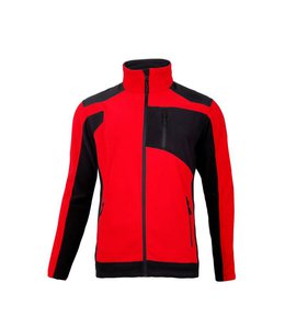 Bunda flísová se zesílením, červeno-černá, vel.2XL, LAHTI PRO