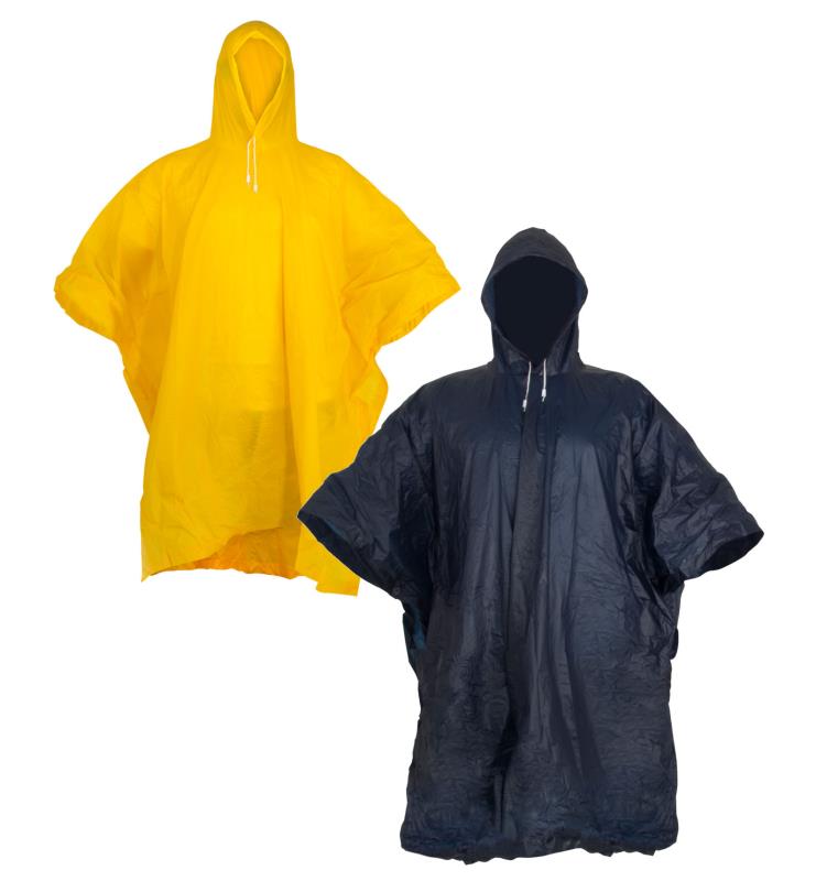 Pláštěnka "poncho", žlutá, univerzální (M - XL)