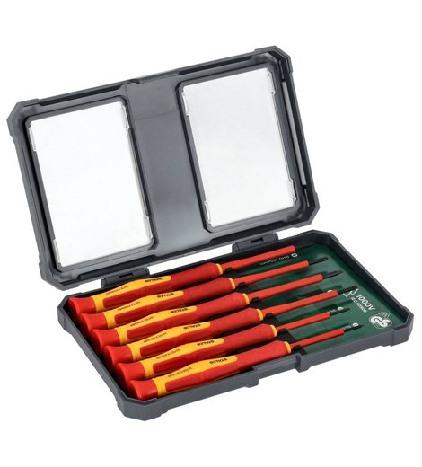 Sada elektro šroubováku, přesných, 1000 V, STALCO, set.6 ks