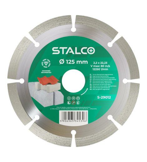 Kotouč diamantový řezný, segmentový, ø 125 mm, STALCO