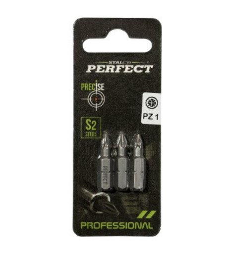 Bit 1/4” Pozidriv - blistr, PZ 2x25mm, STALCO PERFECT, bal. 2 ks