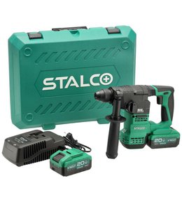 Kladivo vrtací RHS20-18BL, AKU, 2 x 4 Ah, STALCO