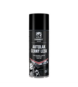 Autolak černý, lesk DEBBEX, 400ml