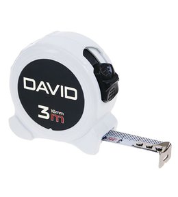 Metr svinovací DAVID CE, 3 m, bílý, FESTA