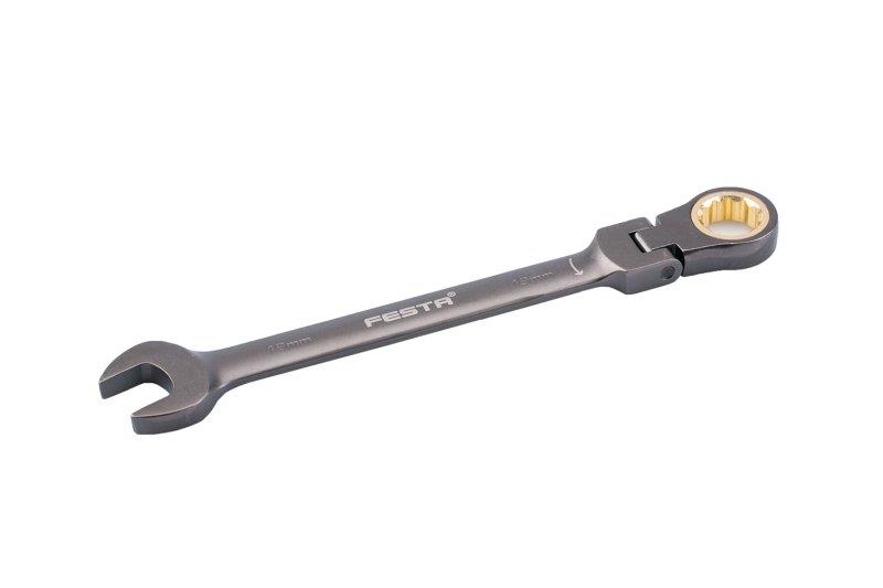 Klíč ráčnový kloubový 19 mm, CrV