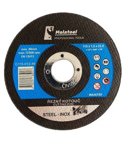 Kotouč řezný 115 x 1.2 x 22.2 mm, Molatool Profi