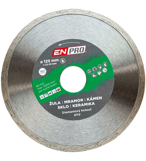 Kotouč diamantový plný Ø 125 x 1.2 x 22.3 mm, ENPRO