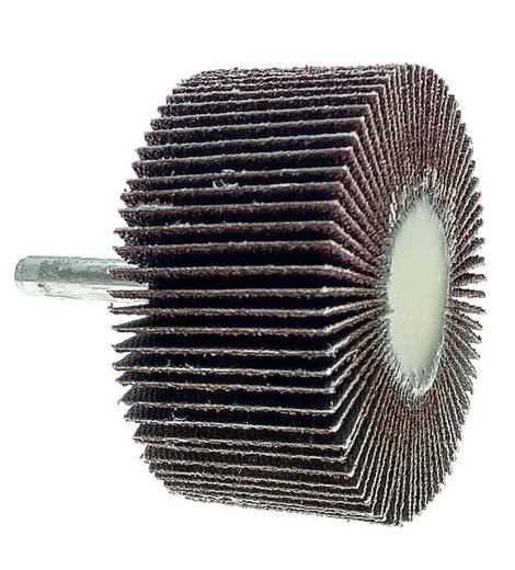 Kotouč lamelový brusný 60 x 30 mm, Ø 6 mm, P80, na stopce