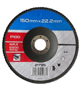 Kotouč lamelový brusný na kov Ø 150 x 22,2 mm, zrnitost 100