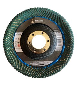 Kotouč oboustranný lamelový brusný PROFI, Ø 115 mm, P100, Zirkon