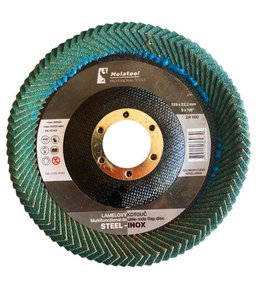 Kotouč oboustranný lamelový brusný PROFI, Ø 125 mm, P100, Zirkon