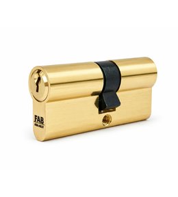 Vložka zámku, FAB HOME MOSAZ, 65 mm, 3 klíče