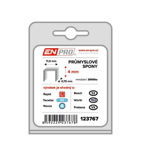 Spony PROFI, 530/04 mm, 2000 ks, ENPRO