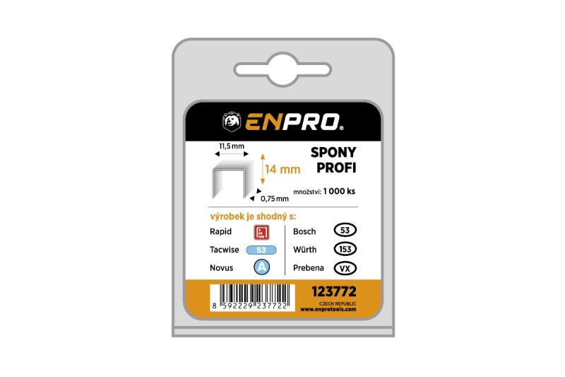 Spony PROFI, 530/14 mm, 1000 ks, ENPRO