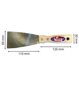 Špachtle ocel broušená YORK PROFI, 60 mm, dřevěná rukojeť