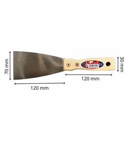 Špachtle ocel broušená YORK PROFI, 70 mm, dřevěná rukojeť