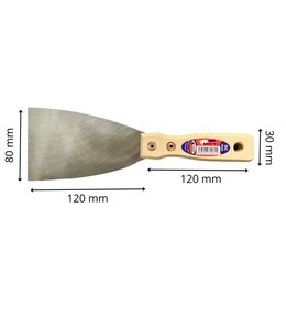 Špachtle ocel broušená YORK PROFI, 80 mm, dřevěná rukojeť