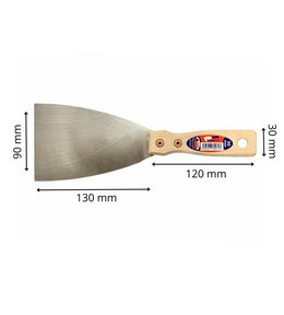 Špachtle ocel broušená YORK PROFI, 90 mm, dřevěná rukojeť