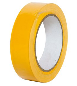 Páska maskovací UV odolná, 30 mm x 33 m, vroubkovaná, žlutá