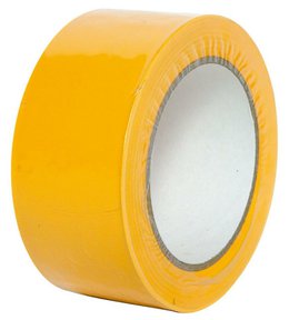 Páska maskovací UV odolná, 50 mm x 33 m, vroubkovaná, žlutá