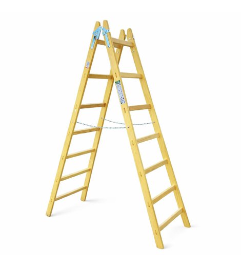 Štafle dřevěné, 7 příček, L = 226,5 cm, ENPRO