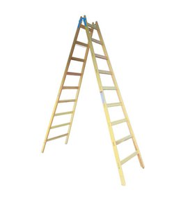 Štafle dřevěné, 9 příček, L = 286,5 cm, ENPRO