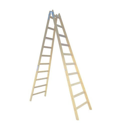 Štafle dřevěné PROFI, 10 příček, L = 316,5 cm, ENPRO
