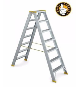 Schůdky Al, 2 x 8 příček, nosnost 150 kg, oboustranné, ALVE FORTE 9408