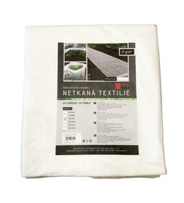 Textilie netkaná, 1,6 x 5 m, 17 g/m2, bílá