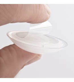 Zarážka dveřní, Ø 40 mm, transparentní, 6 ks