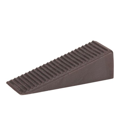 Klín dveřní, 15,5 x 50 x 19 mm, plast, hnědý