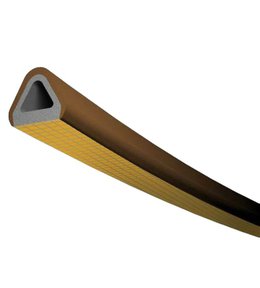Těsnění TLT do oken a dveří, profil D 6 H, 9 x 8 mm, hnědé, 2 x 3 m