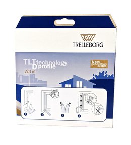 Těsnění TLT do oken a dveří, profil "D", 9 x 8 mm x 6 m, hnědé