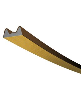 Těsnění TLT do oken a dveří, profil K 100 H, 9 x 4 mm, hnědé, 2 x 50 m