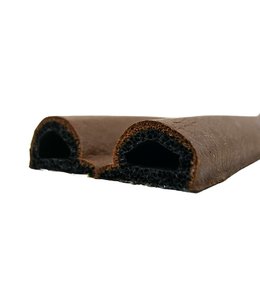 Těsnění TLT do oken a dveří, profil "P", 9  x 5,5 mm x 6 m, hnědé