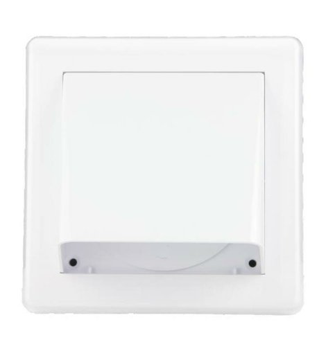 Mřížka větrací gravitační - klapka VM, 150 x 150 mm GK/100 mm, bílá 0239