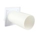 Mřížka větrací gravitační - klapka VM, 150 x 150 mm GK/100 mm, bílá 0239